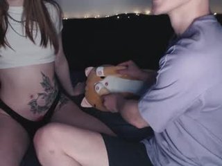lilacbush tattooed teen cam slut teasing it on a sex cam
